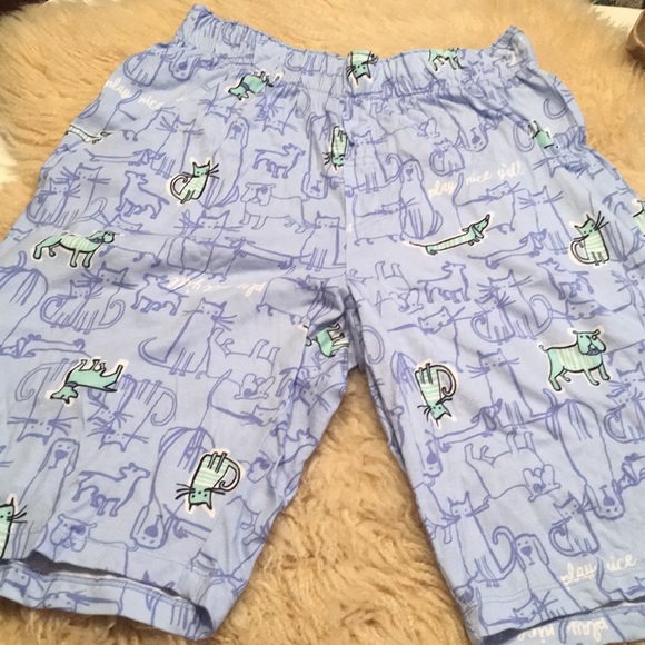 Hue Dog Cat Play Nice Yall Sleep Shorts 